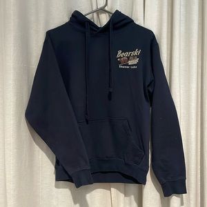 Shaver Lake Ca, Bearski Navy Hoodie